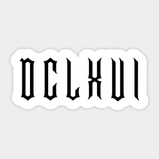 DCLXVI (666) Sticker